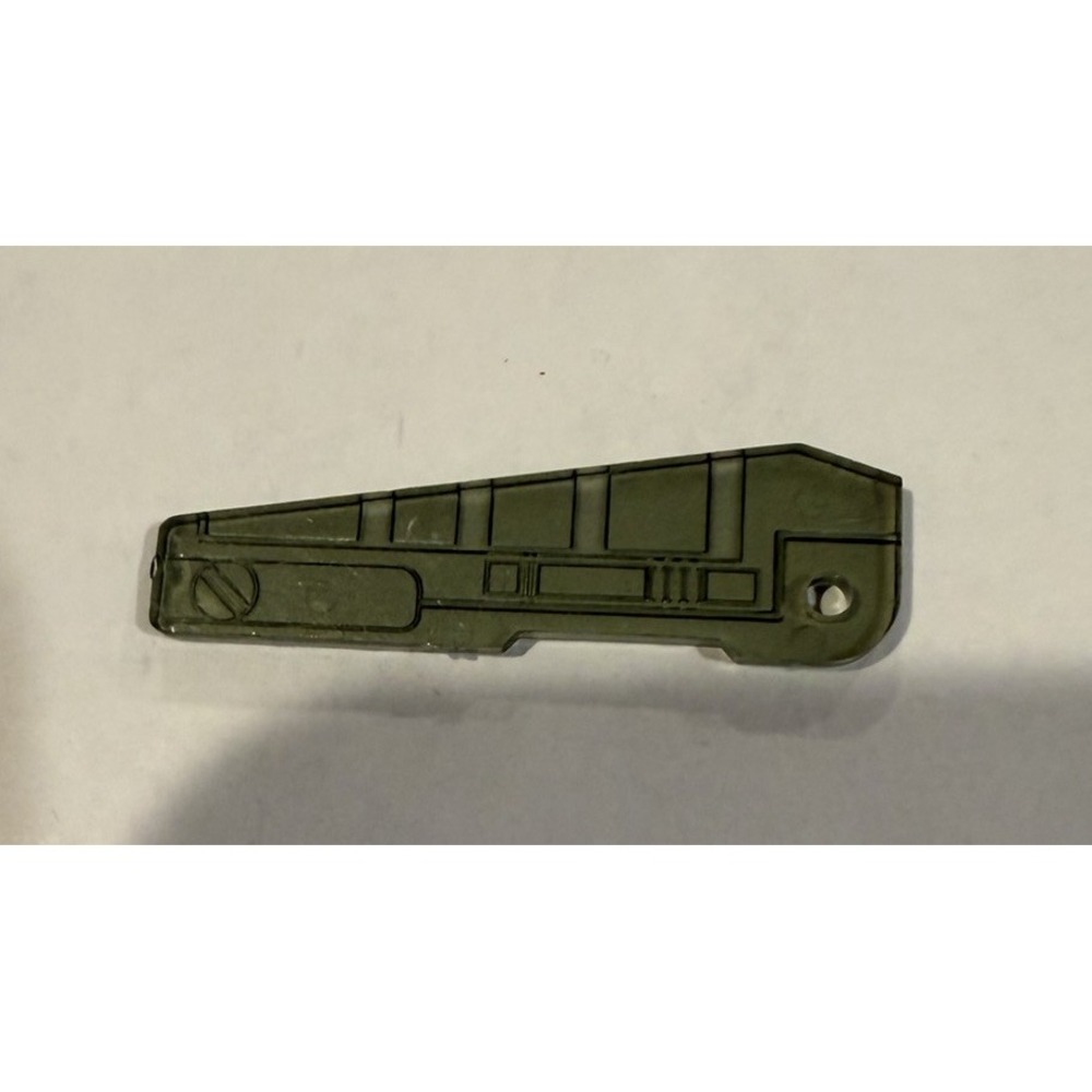 Vtg Transformers G1 Wheeljack RIGHT WING 1984 Autobot Car green clear accessory